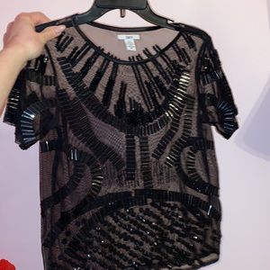 Sheer beaded top